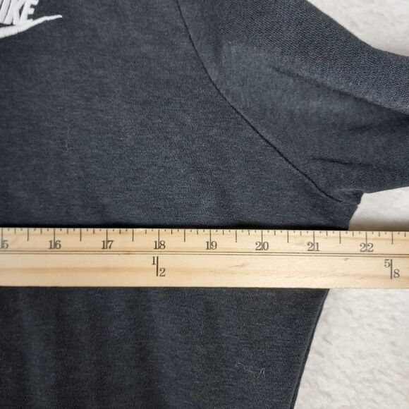 Nike Women’s Funnel Neck Hoodie Large Black Pullover Sweatshirt Soft Fleece - Picture 9 of 12